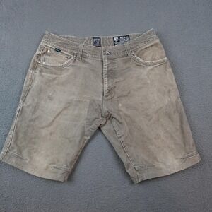Kuhl Rydr Shorts Mens 35 Canvas Stretch Hiking Cargo Outdoor Workwear